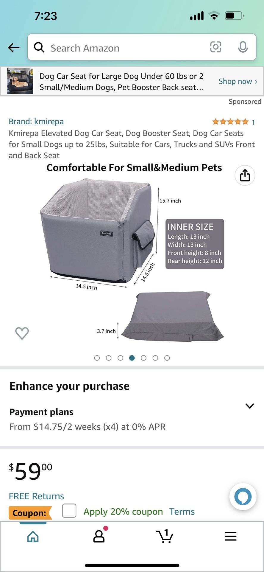 Dog Car Seat