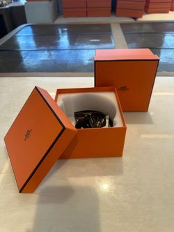 Authentic Hermès Orange Small Gift / Presentation Box – 5.5” x 5.5”