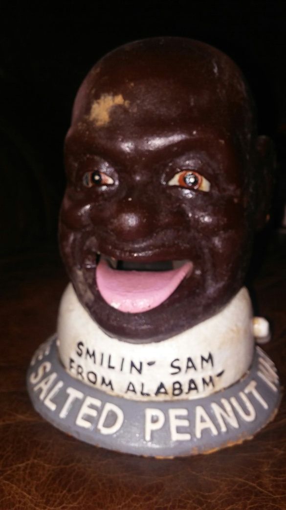 Vintage black Americana Smilin Sam Bank