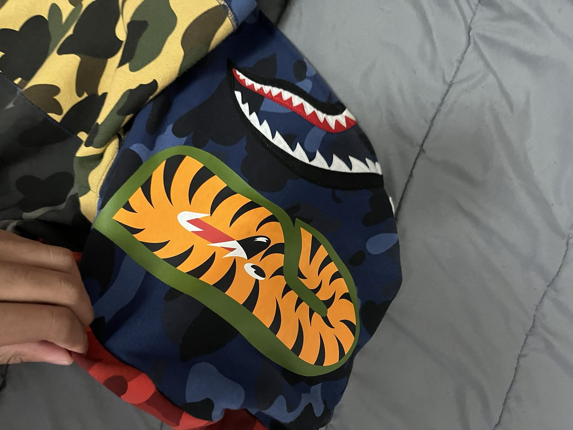 Bape Shark Mix Camp Hoodie