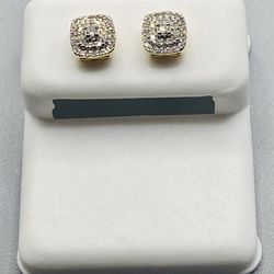 10KT Gold With Diamond Earrings (0.15CTW)