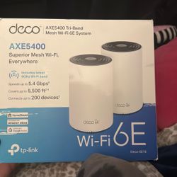 Deco AXE5400 Tri Band Mesh Wi-FI 