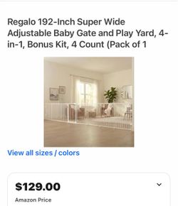New extra wide Regalo baby gate