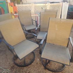 The price is firm... Six beautiful patio captain chairs