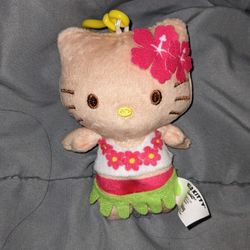 Hello Kitty Plushie Keychain Hawaiian Sanrio