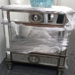 Glass Mirror Nightstand (2)