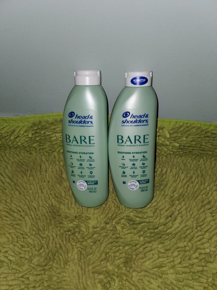2 Head&shoulder 13.5oz Bare Soothing Hydration 