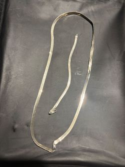 Silver Herringbone Chain Necklace