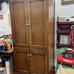 Real Cherry Wood Armoire/ Dresser