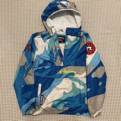 Members Only X Keith Haring Tokyo Pop Collab Camo Windbreaker