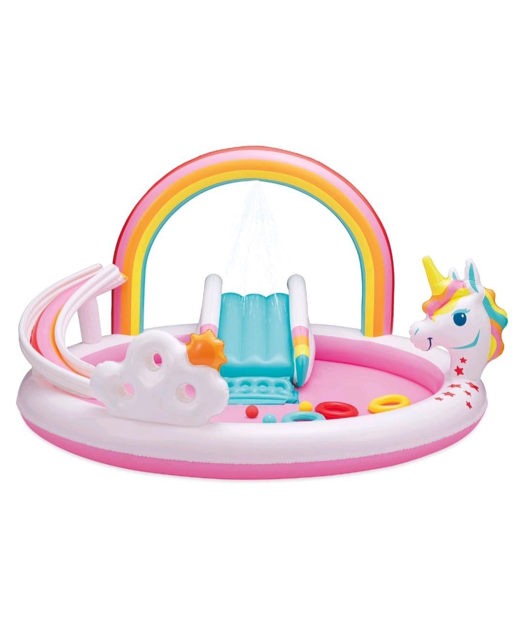 Pool - Rainbow Unicorn Play Center, Inflatable Game & Toys