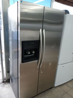 KitchenAid Superba stainless steel side by side refrigerator - Free delivery