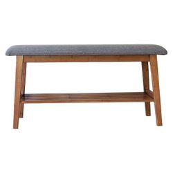 Gray 2 Tier Bench