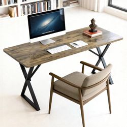Heavy Duty Office Desk 47.2" Computer Gaming Desk 800LB Capacity Gray