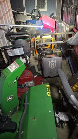 Yard full of used machines