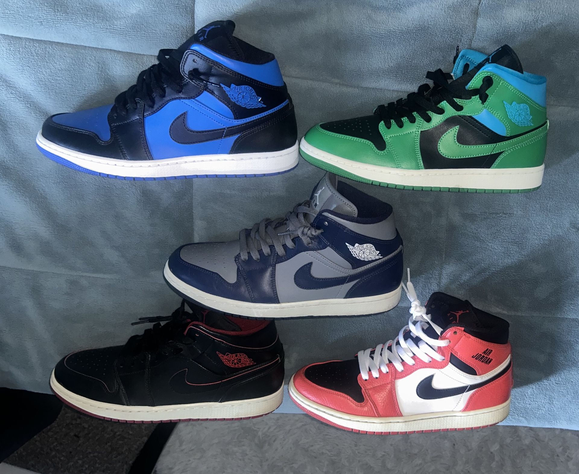 $250 For All 5 Pairs (Retro Jordan 1) Size 10 Sneakers • Shoes • Kicks