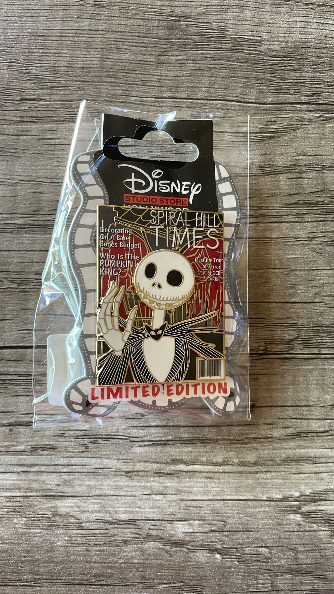 Disney 2024 D23 DSSH Magazine Jack Skellington NBC LE 500 Pin