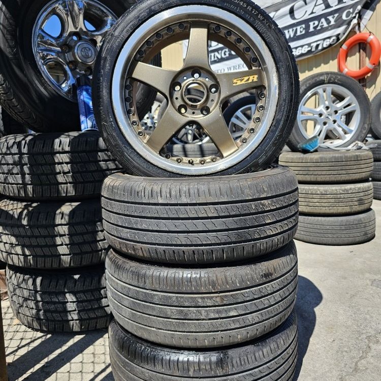5Zigen 5ZR Copse 17 Inch Wheels And Tires 5x114.3 for Sale in 