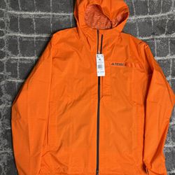 Adidas Terrex Multi Rain.RDY 2.5 Layer Rain Hiking Jacket Men’s Size XL Orange