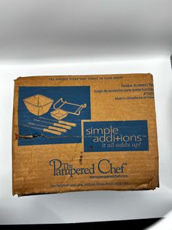 Pampered Chef Simple Additionsy Fondue Set - New / Open Box