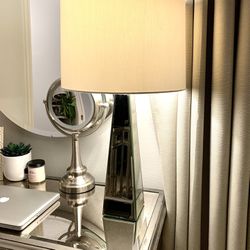 Beautiful Glass Mirrored Table Lamp 