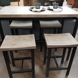 Counter Height 5 Pc Dinette Set 