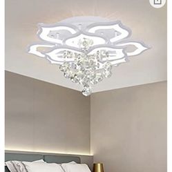 IRALAN LED Chandelier Lotus Chandelier Modern Metal Acrylic Lamp with Remote Control Embedded Chandelier Living Room Chandelier Unique Kitchen Chandel