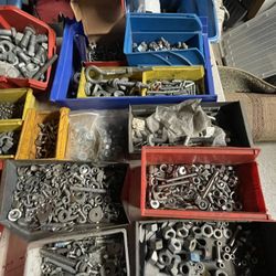 Assorted Hardware, Galvanized And Stainless. 
