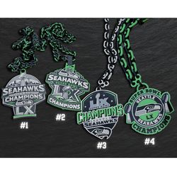 3D Printed Seahawks Hype Chains