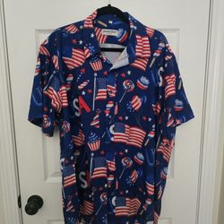 4th of July Button Down Shirt