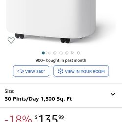 AIRPLUS 1,500 Sq. Ft 30 Pints Dehumidifier 