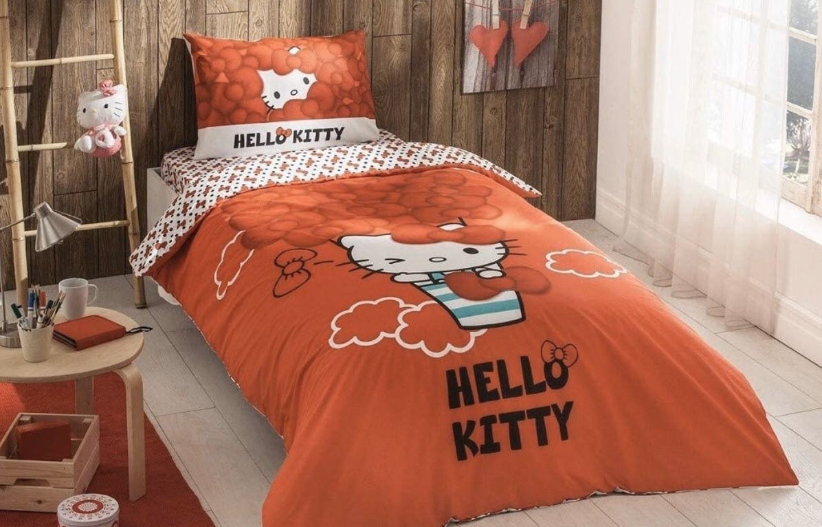 Hello Kitty 100% Turkish cotton bedding set