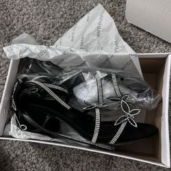 rhinestone butterfly heels 