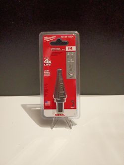 Milwaukee Step Drill Bit  #4 For  Metal  3/16"  - 7/8"