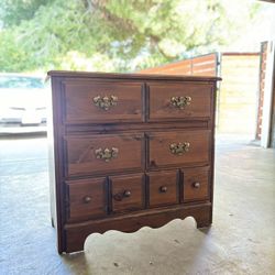 Antique dresser cabinet With Brass Hardware