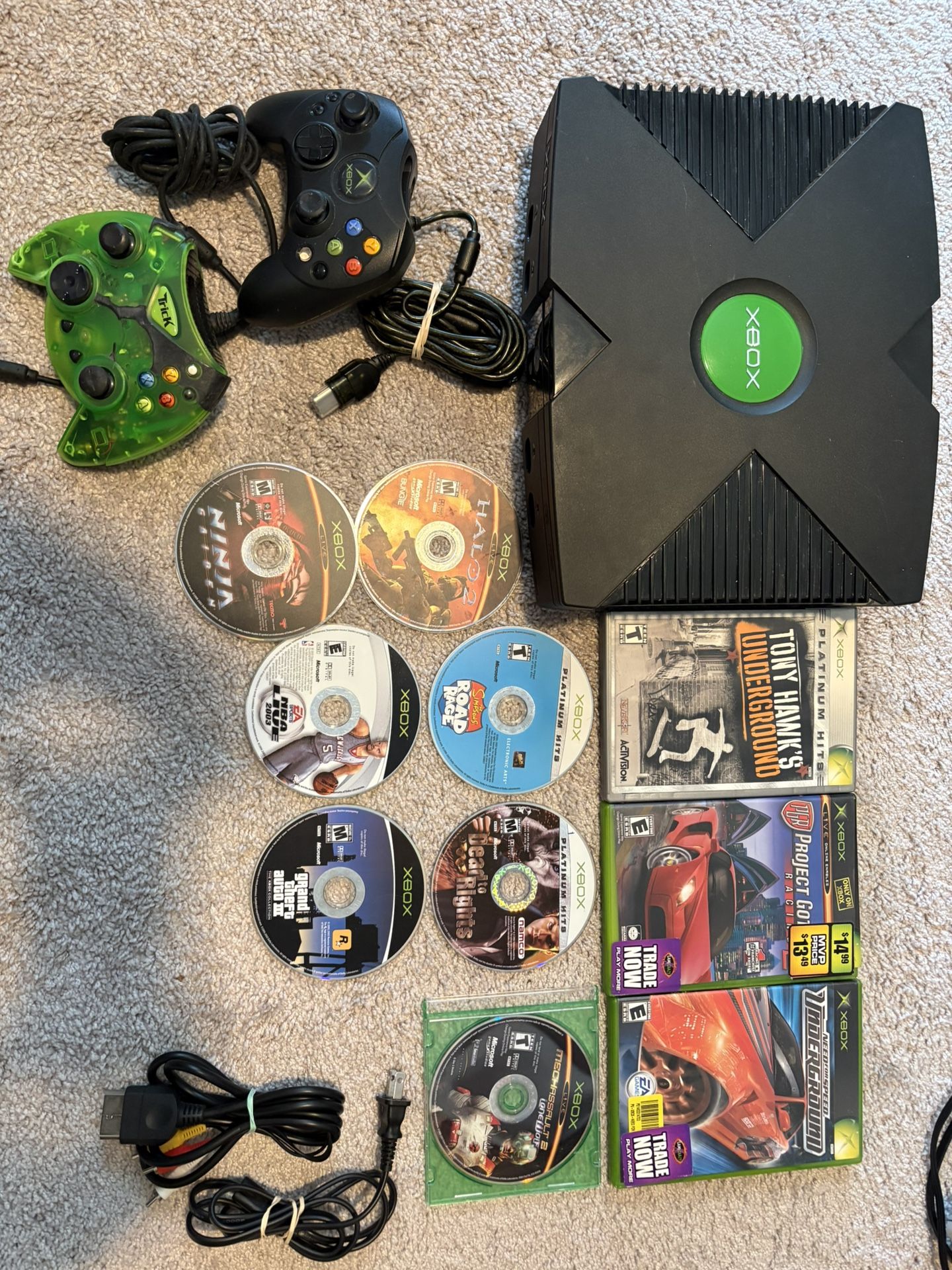 Original Xbox + 10 Games (hablo Espanol)