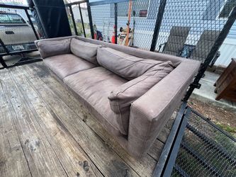 Brown Leather Sofa Couch Sectional