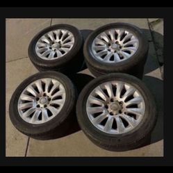 4 — 225/50r16 5x120 5x4.72 Stock Bmw Wheels Rims Good 80% Treads Tires !!!!!!