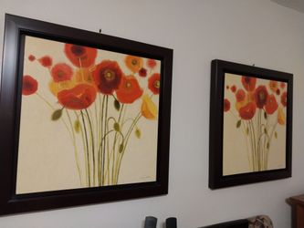 Framed print wall art