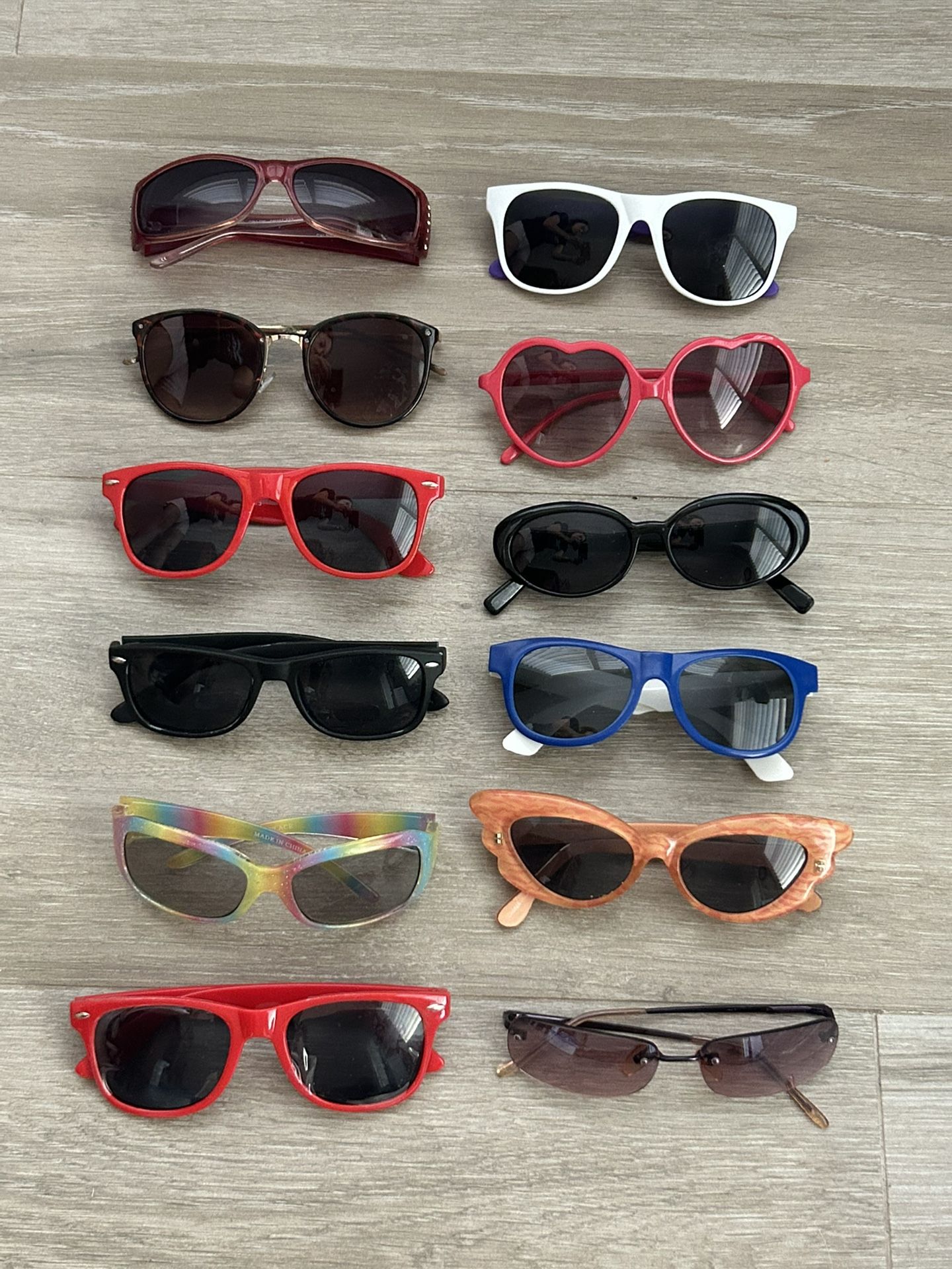 $5 For ALL - 12 pairs of various sunglasses