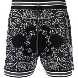 amiri bandana shorts