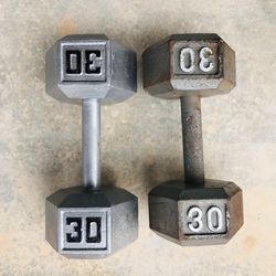 30 Lb Dumbbell Set 