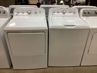 GE Top Load 4 cu.ft. Washer with Agitator and Electric 7.2 cu.ft. Dryer Set