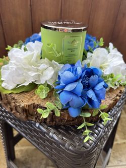 DECORATIVE CENTERPIECE W CANDLE