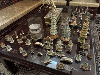 30 + Ceramic Asian Figurines 