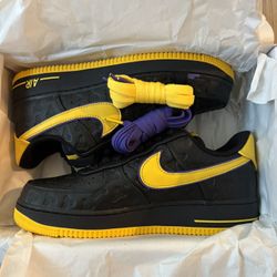 Nike Air Force 1 Low Kobe Bryant Lakers Away (Numbered Edition Of 8000) Size 8 