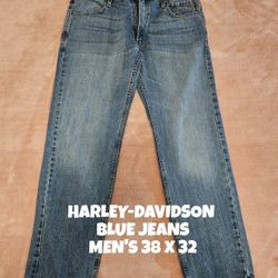 HARLEY-DAVIDSON BLUE JEANS, MEN'S 36X32