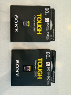 BRAND NEW Sony TOUGH 80GB CFexpress Type A Memory Card CEA-G80T – 2 Available