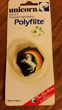 Unicorn set of 3 polyester dart flights poly lite
