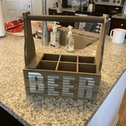 Light up beer case battery operated/ american flag themed- 6 inches